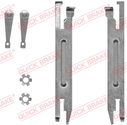 Комплект регулятора, барабанный тормозной механизм - 105 53 004 QUICK BRAKE